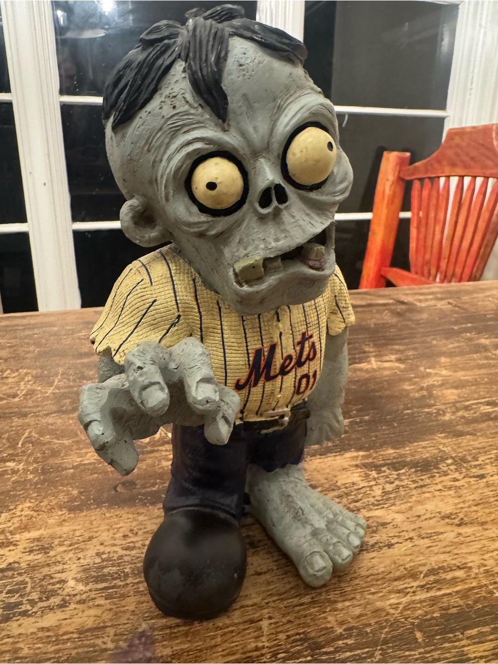 New York Mets Zombie in White Jersey FOCO Statue (Not Bobblehead) Halloween